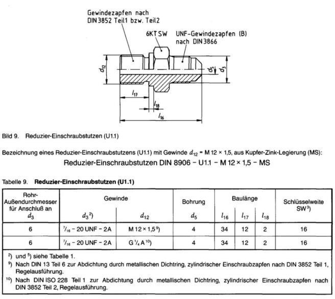 U1.1 type reduce straight connector from DIN 3866 to DIN 3852-1 dimension U1.1 type reduce straight connector from DIN 3866 to DIN 3852-1 dimension